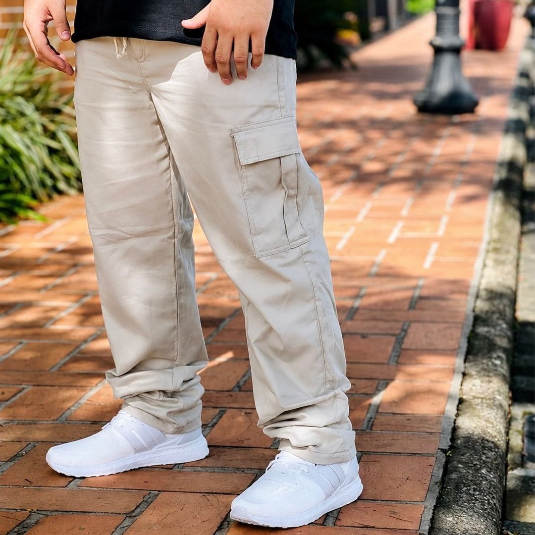Calça Cargo Masculina Larga