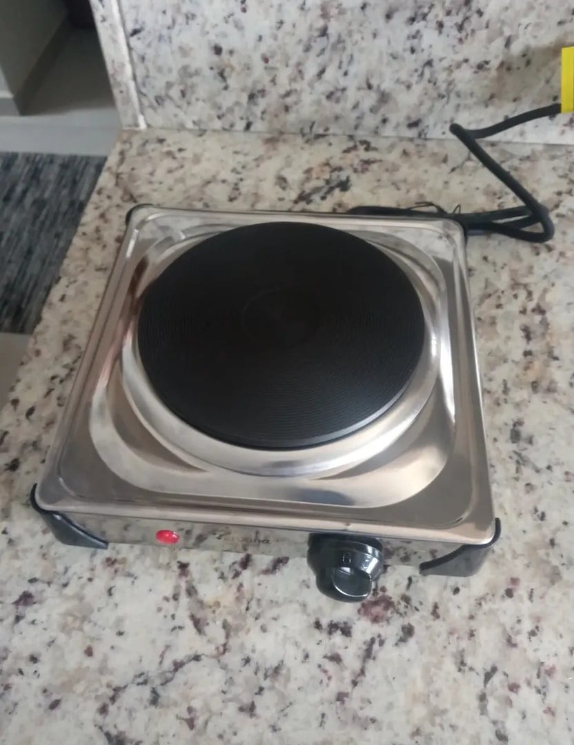 🤓Fogão Elétrico De Mesa Portátil Cooktop 1 Boca 1000w Ves1000 Brasare Veronna