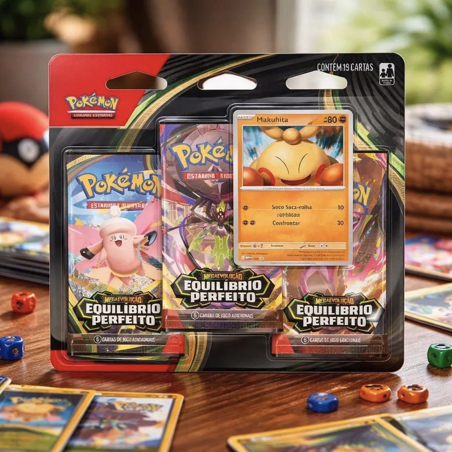 Cartas Pokémon Equilíbrio Perfeito Makuhita 19 Cards Copag Português
