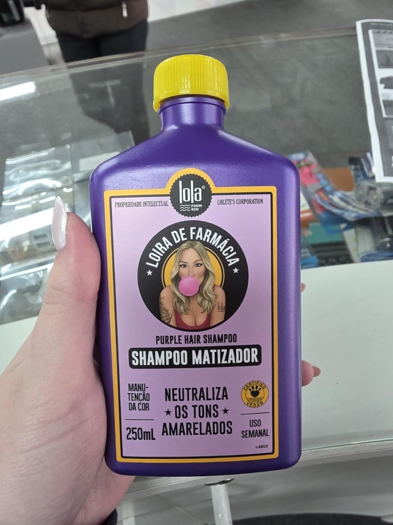 🤓Loira de Farmácia Shampoo Matizador 250ml , Lola Cosmetics