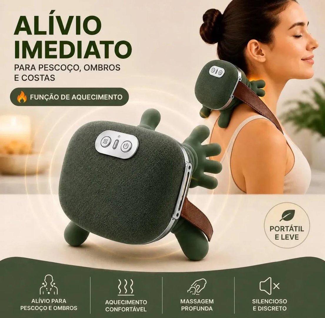 Massageador Mãozinha Elétrico com Aquecimento Portátil Tedy