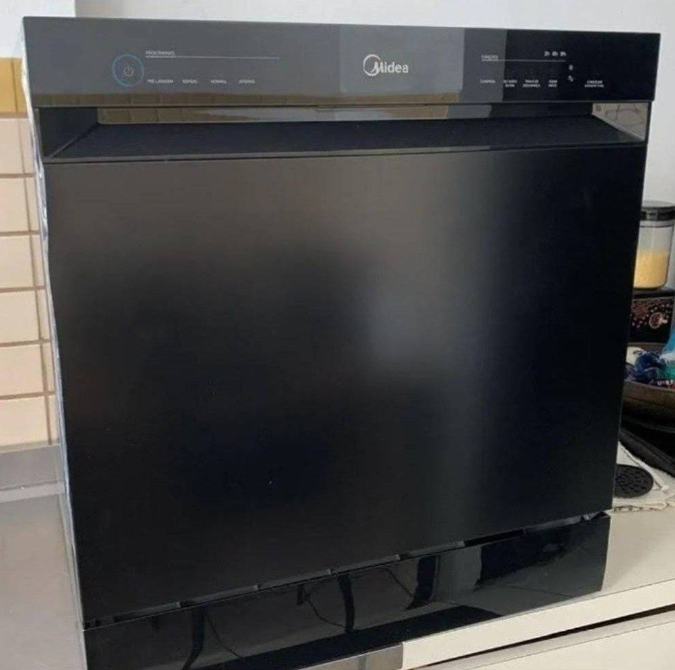 Lava Louças 8 Serviços Midea Touch Plus Preto - 110v/220v