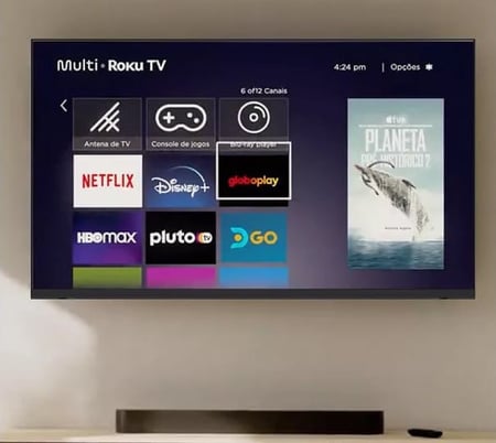 Smart Tv Dled 43 Fhd Multi Roku 3hdmi 2usb Wi-fi - Tl056m