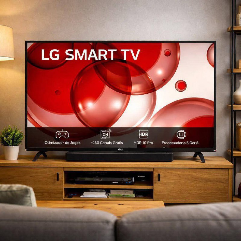 Smart Tv Profissional LG 43  Full Hd Processador A5 Ger6 Ai Alexa Integrada Webos 23  43lr...