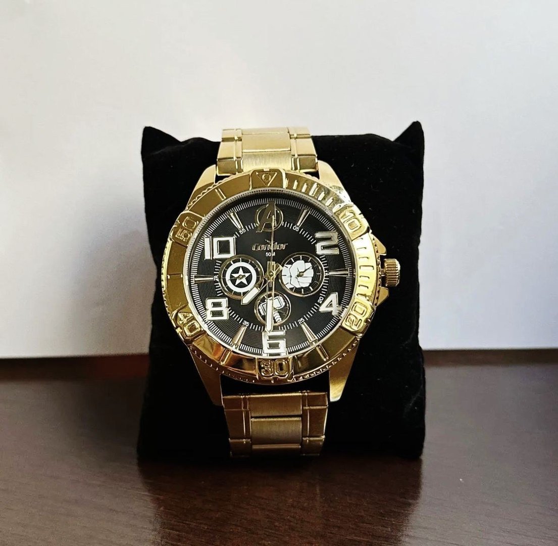 Relógio Condor Masculino Marvel Dourado Casual Co6p29jox T4a Dourado Dourado Preto
