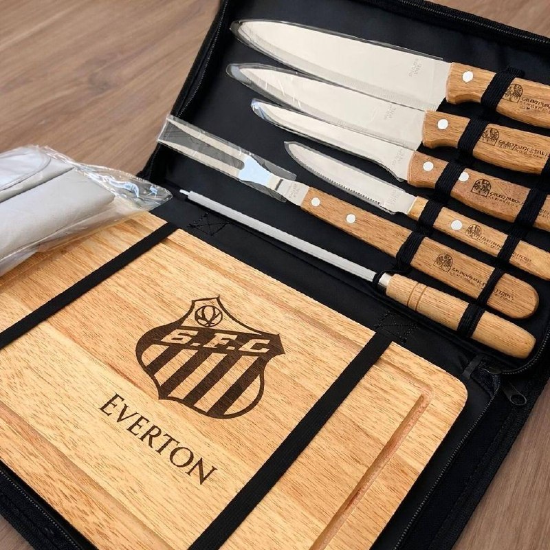 Kit Churrasco Personalizado - 8 Peças