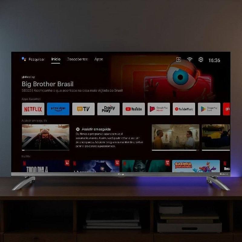 Smart TV 39" Philco Full HD Roku TV Dolby Audio P39CRA