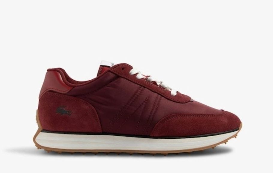 Tênis Lacoste Lacoste masculinas de couro e tecido L-Spin