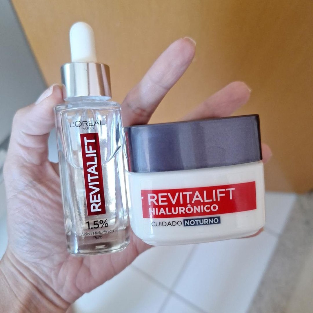 Kit Sérum Facial + Creme Anti-idade Revitalift L'oréal Paris