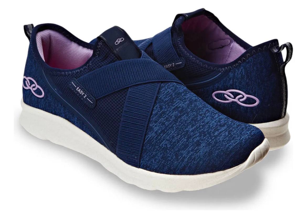 Tênis Feminino Easy 2 Olympikus Liso 36 Azul Combinado 36 Br
