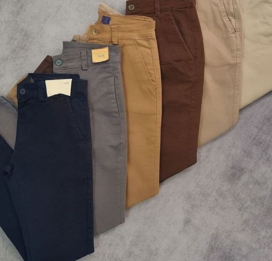 Calça De Sarja Masculina Bolso Faca/embutido C/ Lycra