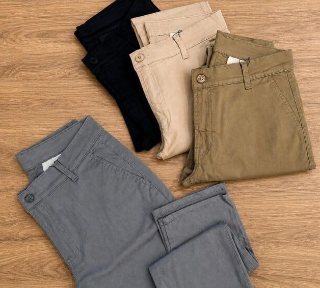 Kit 3 Calça Masculina Sarja Slim Alfaitaria Esporte Fino Preto-bege-chumbo 36