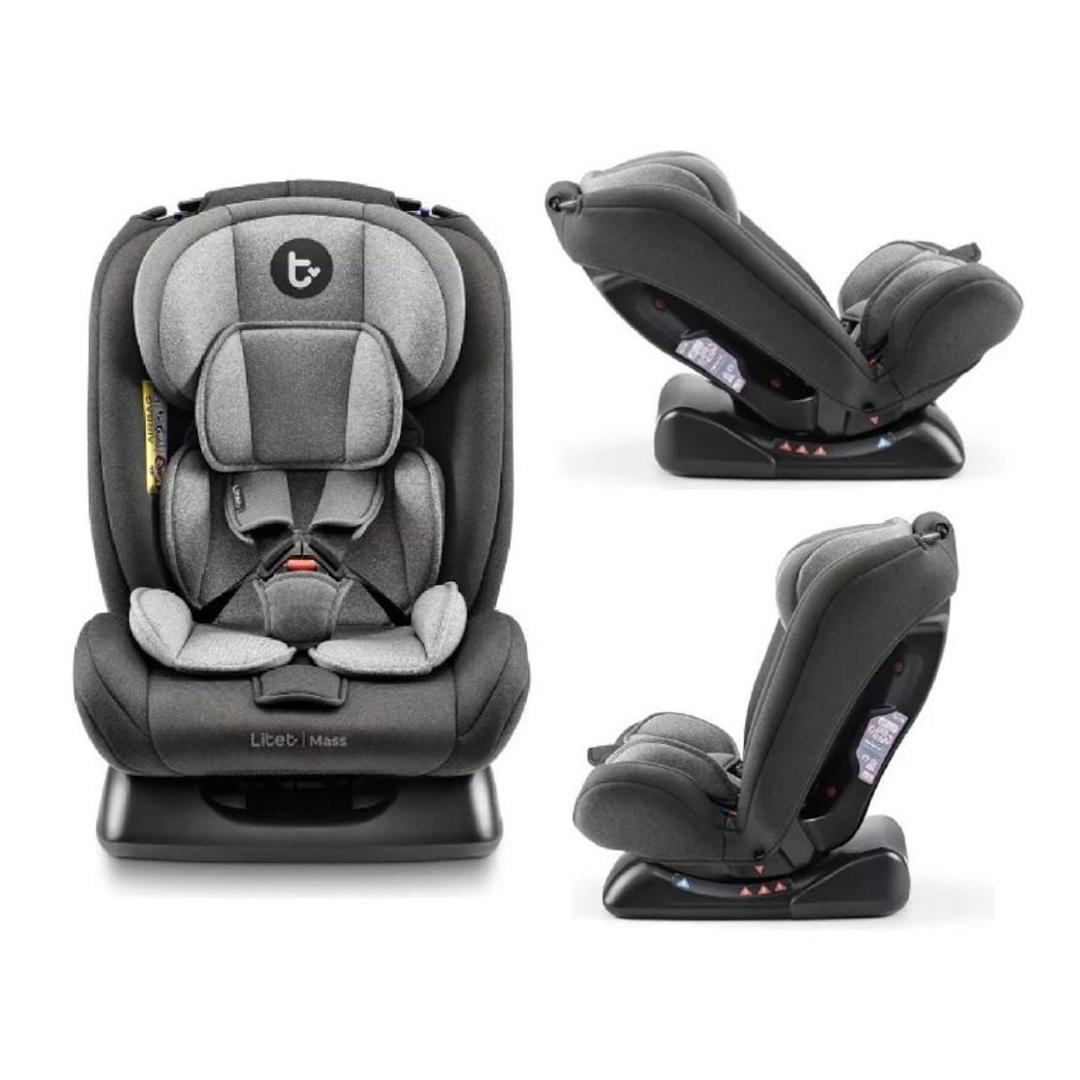 Cadeira Para Auto 0-36 Kg Litet Mass Preta e Cinza - BB458