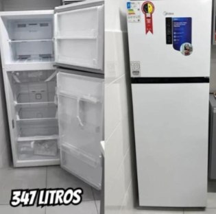 Geladeira/Refrigerador Midea Frost Free Duplex - Branco 347L MD-RT468MTA01