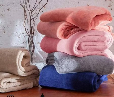 Kit 2 Mantinha Cobertor Manta Casal 2,00m x 1,80m Microfibra Fleece Soft Lisa Inverno