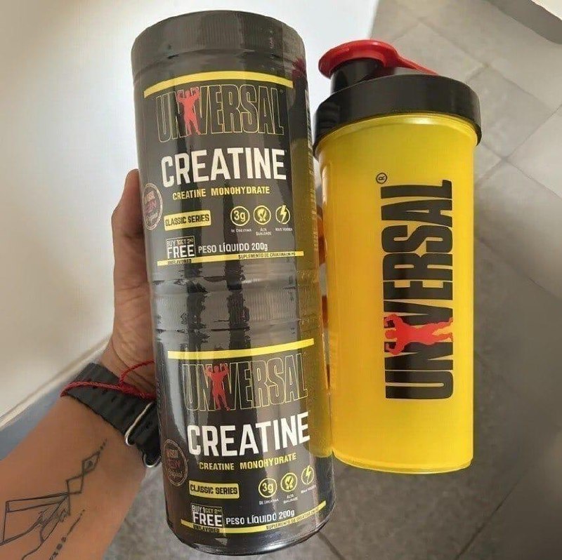 Kit 2 Creatinas Universal Nutrition 200ml + Coqueteleira