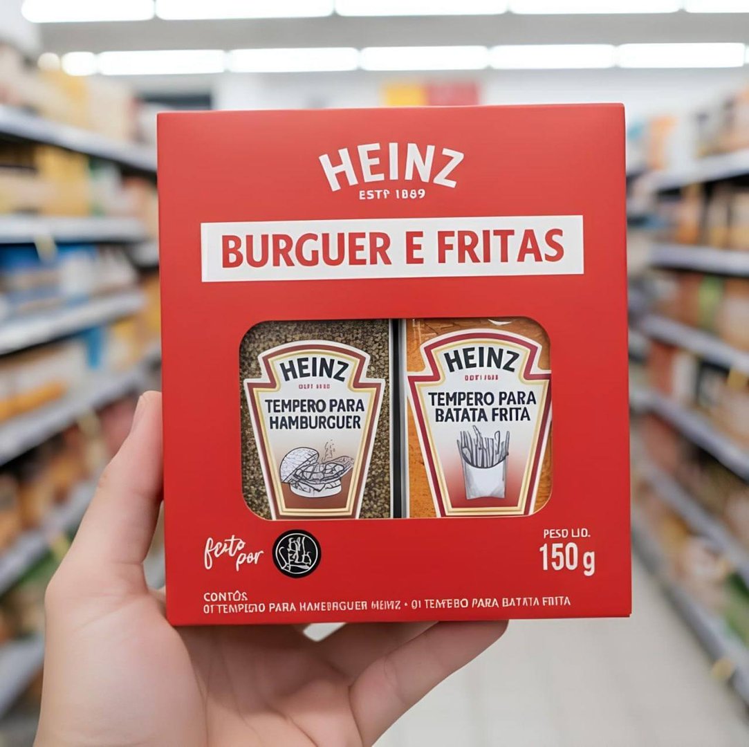 Heinz Kit Temperos para Hambúrguer e Batata 150g