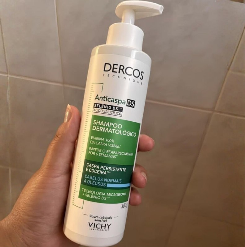 Shampoo Anticaspa Para Cabelos Normais A Oleosos Dercos Ds Vichy 300g