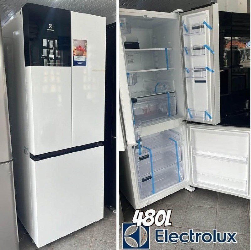 Geladeira Electrolux Efficient AutoSense Frost Free Inverter 480L French Door Branca - 110v
