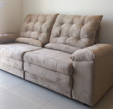 Sofá 3 Lugares Retrátil Reclinável Suedeb Phormatta Colômbia SMP até 110kg por Assento 221...