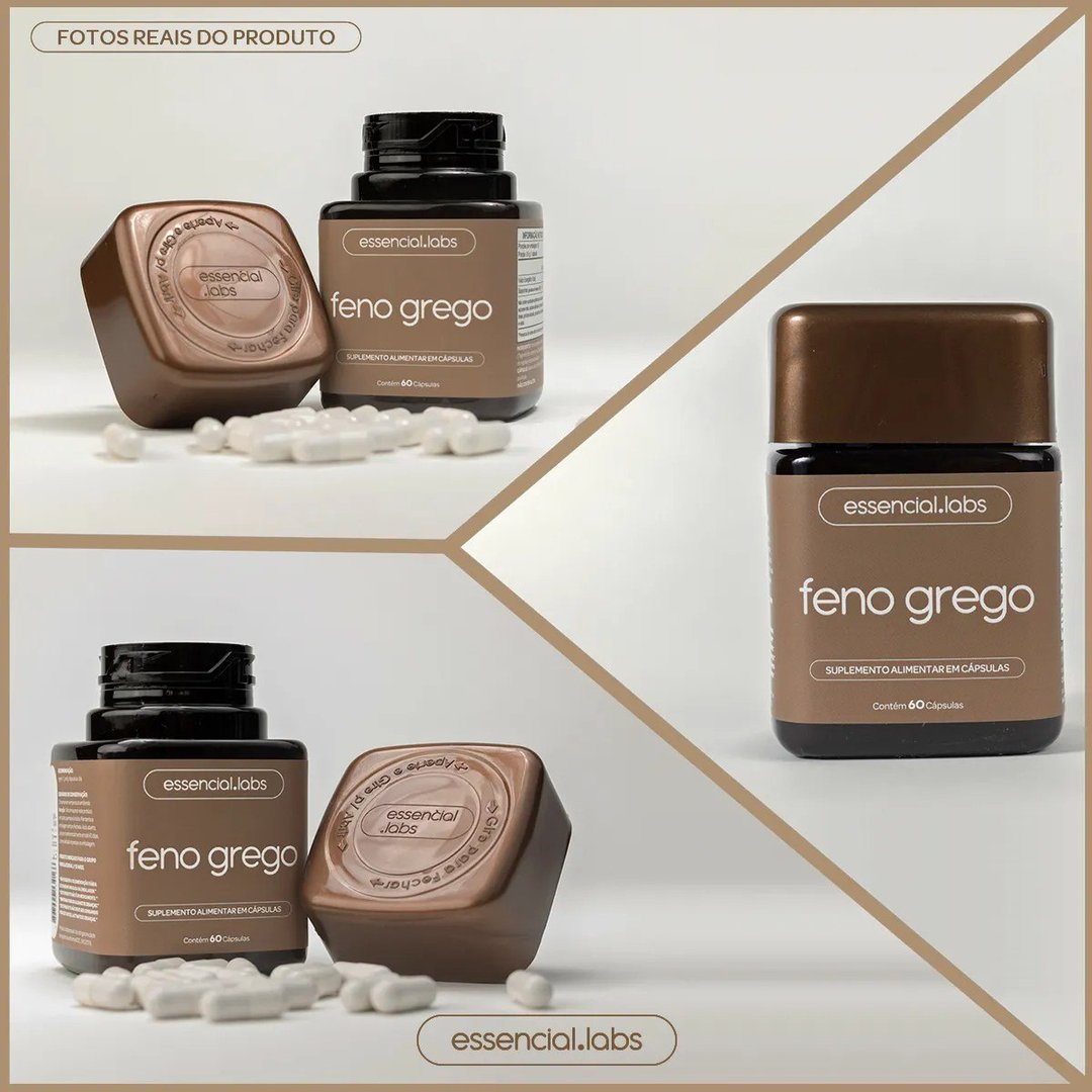 Feno Grego 450mg - 60 Cápsulas - Essencial Labs