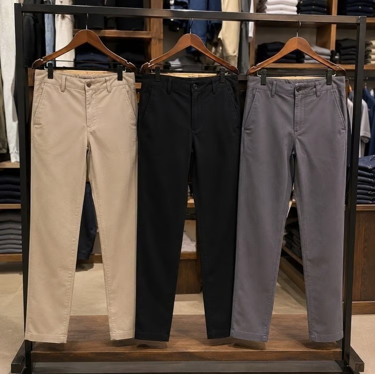 Kit 3 Calça ONOFRE Alfaitaria Sarja Slim Esporte FinoMasculina - Tam. 36 ao 48