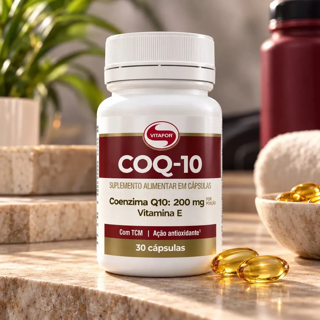 suplemento alimentar Coenzima Q10 200mg 30 Cápsulas Vitafor