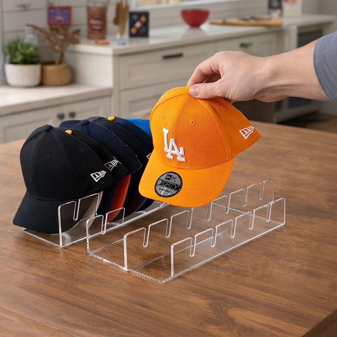 Suporte Organizador De Bonés Em Acrílico Expositor