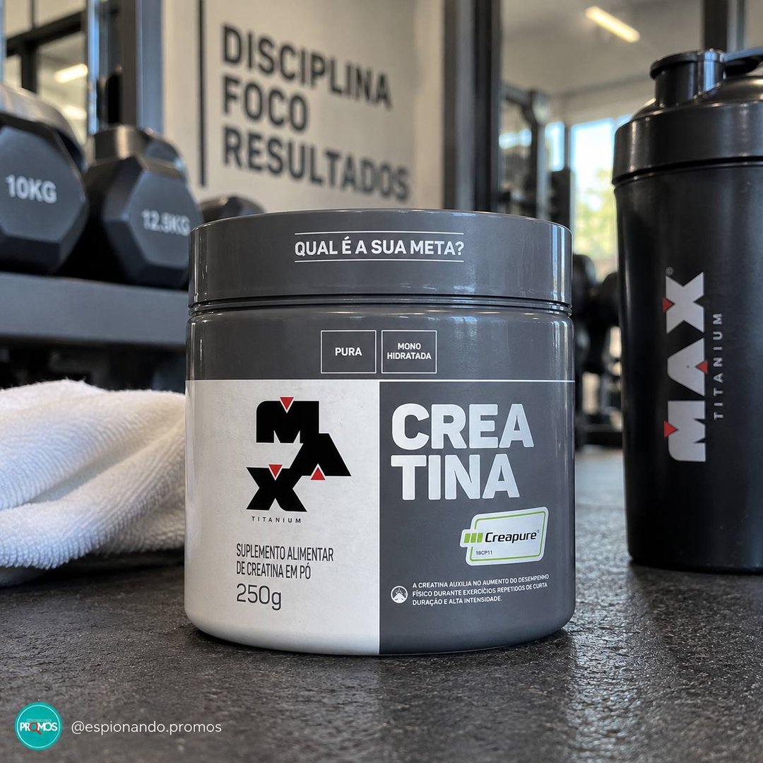 Creatina Monohidratada Creapure 250g Max Titanium