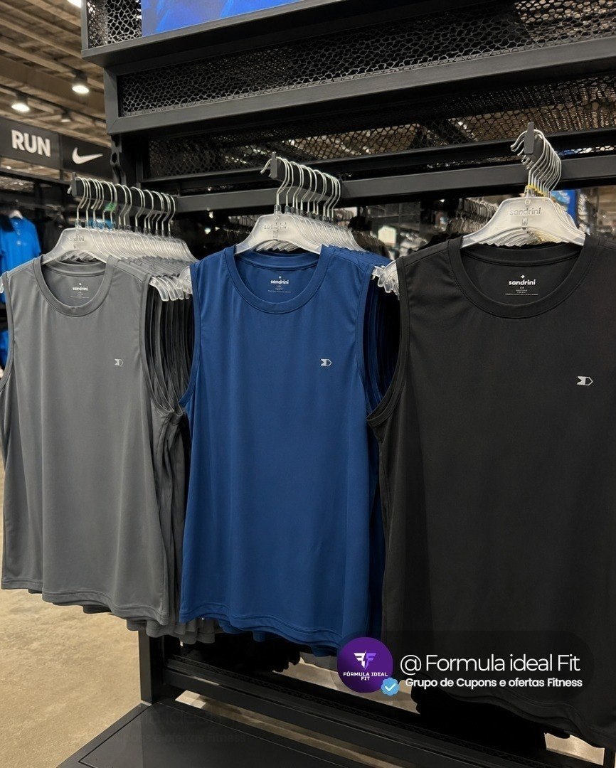 Kit 3 Regata Dry-fit Lisa Masculina Sandrini