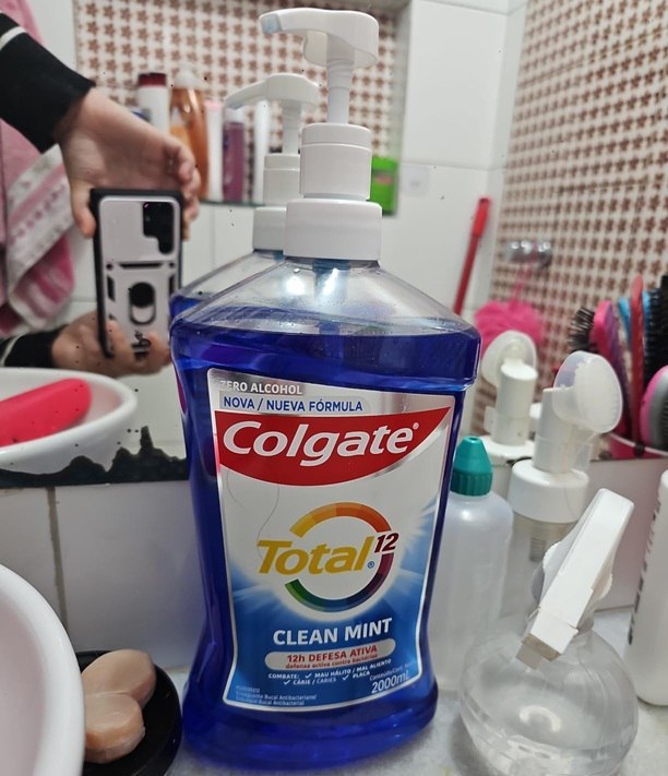 Colgate Enxaguante Bucal Total 12 Clean Mint - 2000ml