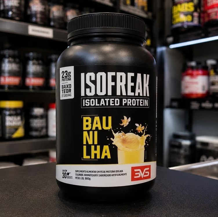 🤓Whey Isolado Isofreak 900g Sabor: Baunilha - Fórmula Avançada Com 23g De Proteína Por Dose