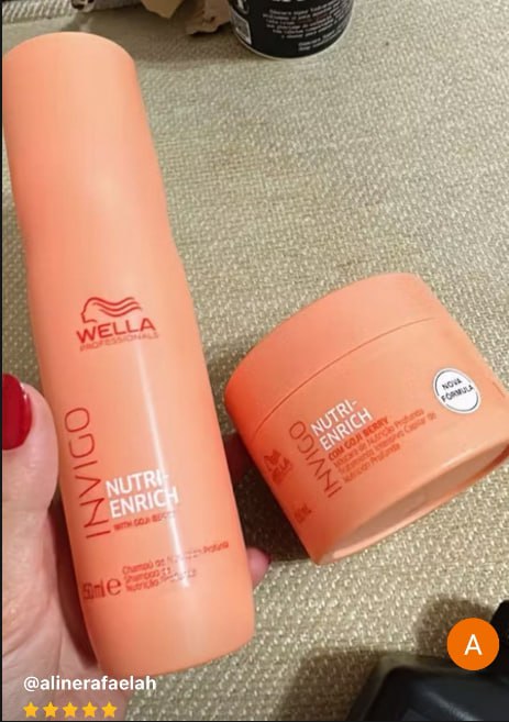 Kit Wella Pro Invigo Enrich Sh 250 Ml + Masc 150 Ml