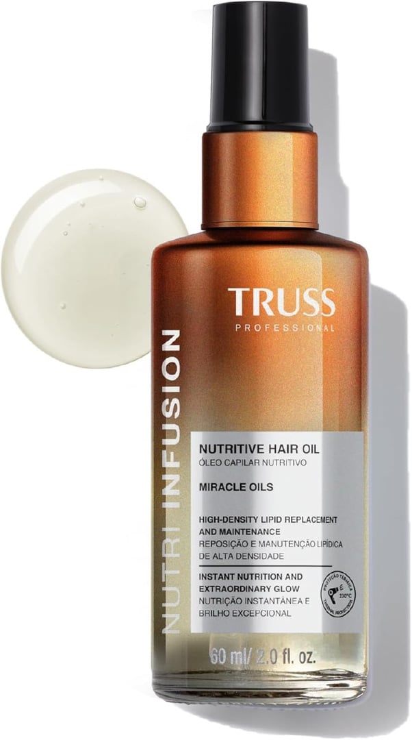 Truss Óleo Capilar Nutritivo Nutri Infusion | Nutrição Profunda e Controle de Frizz | 60ml