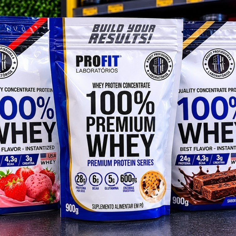 Whey Protein 100% Concentrado Premium 840g Profit