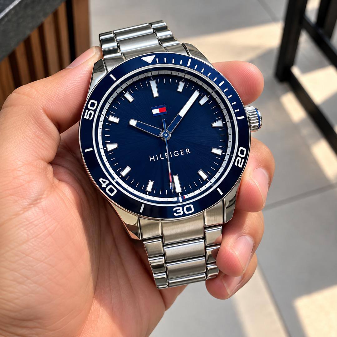 Relógio Tommy Hilfiger Masculino Aço Prateado