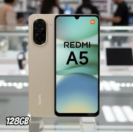Smartphone Xiaomi Redmi A5 128GB 4GB RAM Dual SIM Tela 6.88" - Dourado Sunny Gold [25028RN...