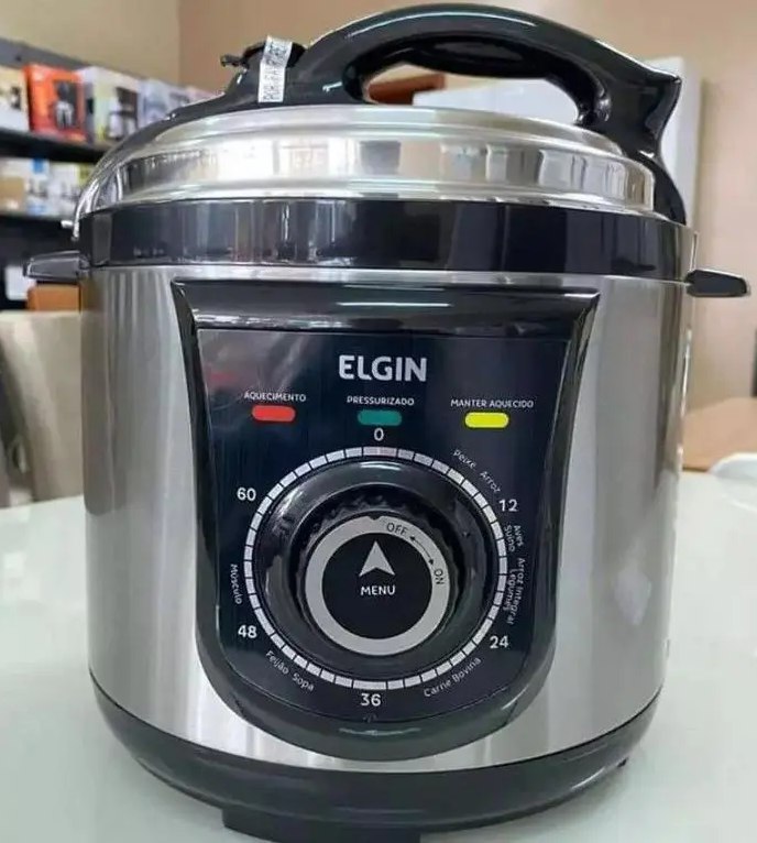 🤓Panela de Pressão Elétrica Elgin 4 Litros Segura e Prática 840W 110V