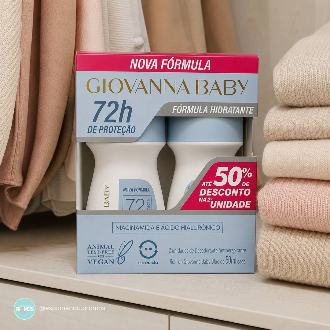 Kit Giovanna Baby Desodorante Roll On Fem C/2 50Ml