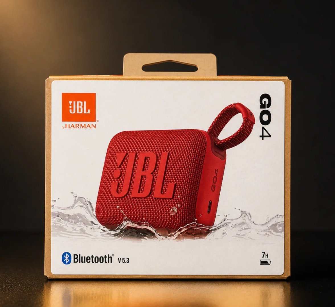 Caixa De Som Bluetooth JBL Go 4 Vermelha - Bivolt
