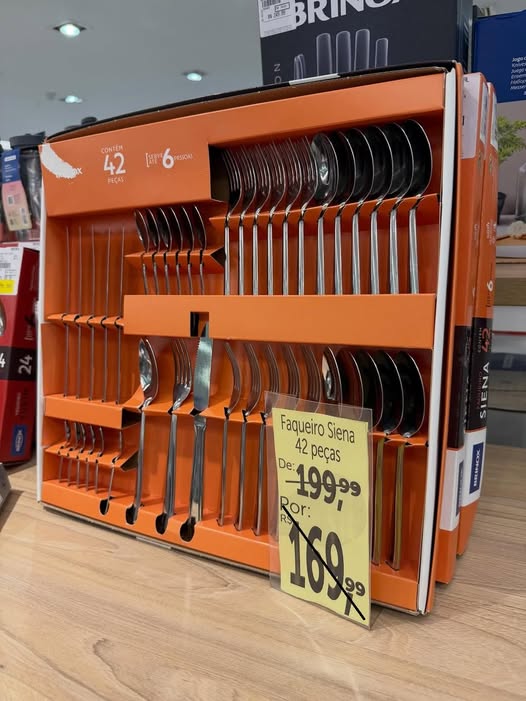 Faqueiro Brinox Siena Aço Inox - 42 Peças