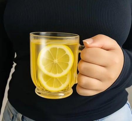 Caneca Xicara de Vidro Canelada CASAMBIENTE Alça Grafiatto p/ Chá e Café 200ml