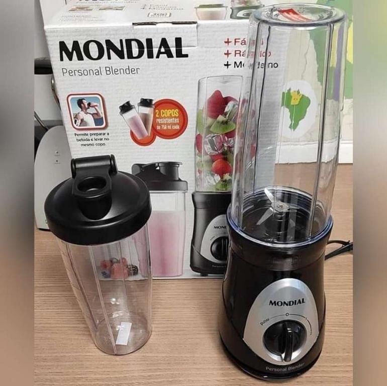 Personal Blender, Mondial Preto/prata 300W DG-01