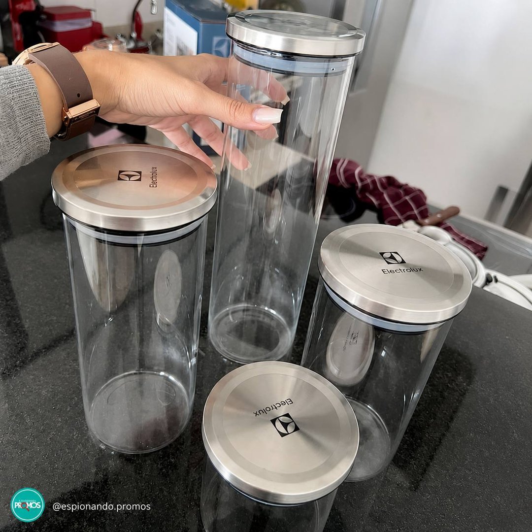 Electrolux Kit Potes Herméticos De Vidro 4 Unidades
