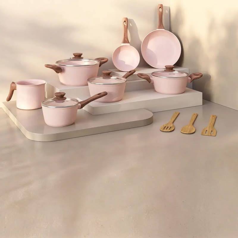 Jogo De Panelas Em Cerâmica 10 Peças Antiaderentes Indução Style Cook Mimo Style Quartz