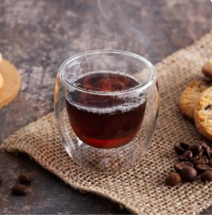 Jogo de Copos de Vidro de Café Parede Dupla 80ml 4 Peças Haus Concept Inspire