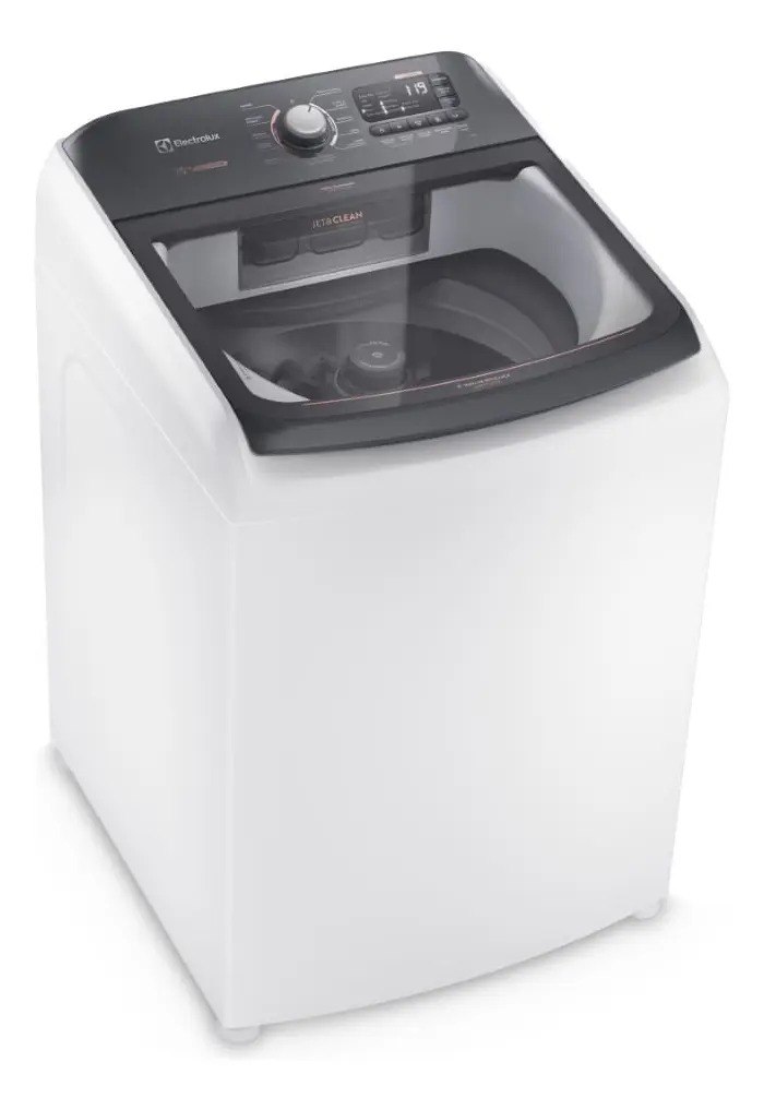 Máquina De Lavar Electrolux Lec15 Branca 15kg Premium Care Com Cesto Inox Jet&clean E Time...