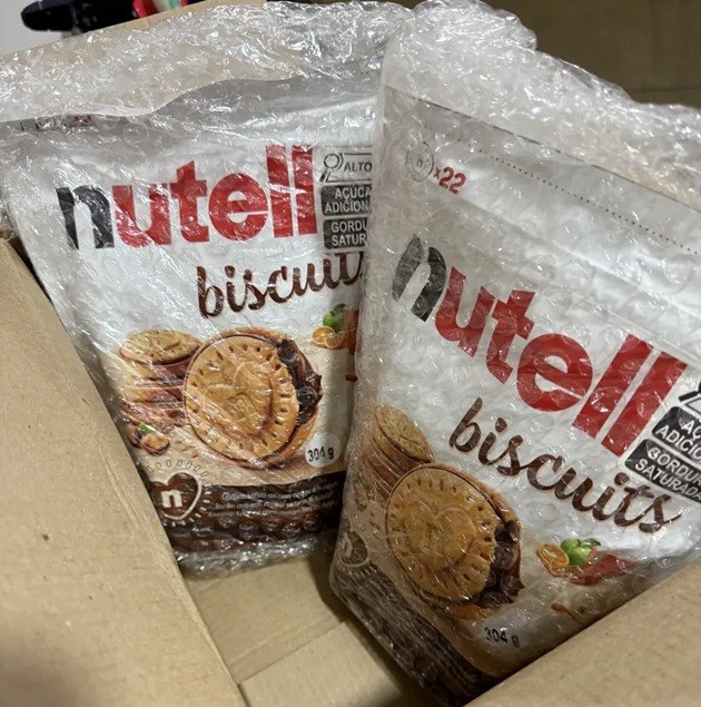 Kit 2 Nutella Biscuit Biscoito Wafer Creme De Avelã Ferrero 304g