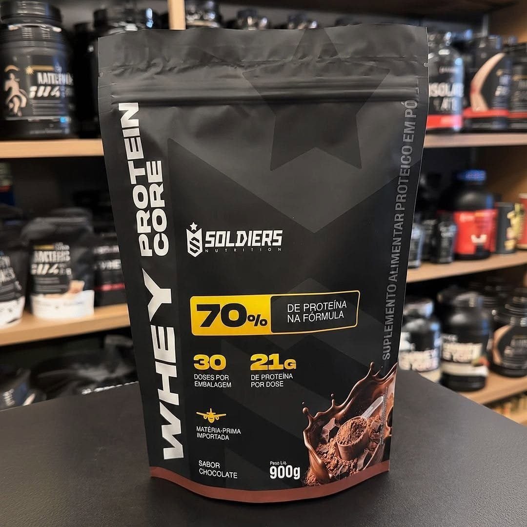 Whey protein Soldiers Nutrition em pó sabor Morango x 900g