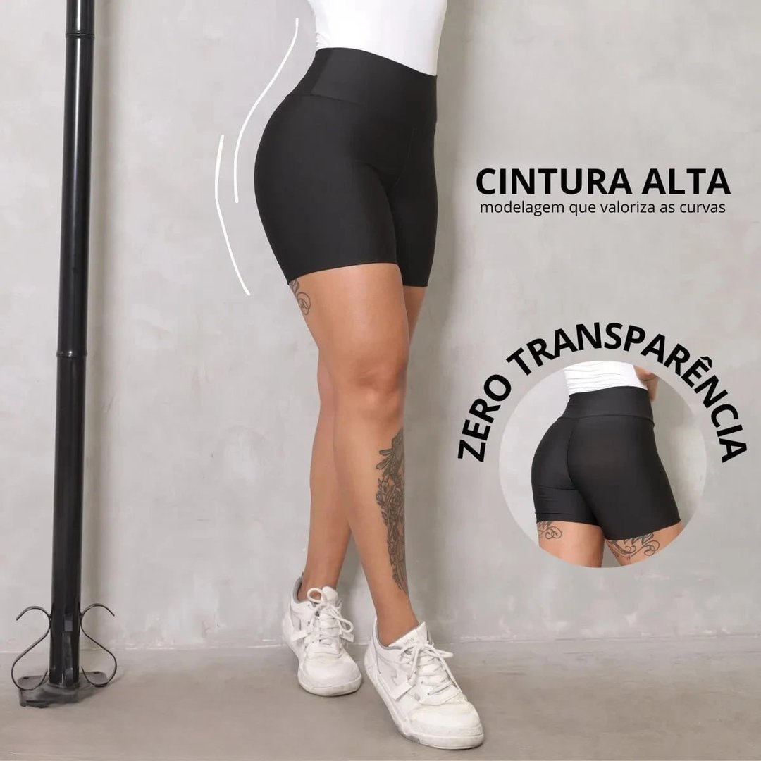 Shorts Academia Feminino Modelador Zero Transparencia